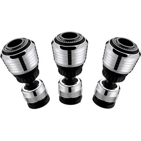 Aérateurs de remplacement pour robinet d'eau de 22 mm avec joint, tête pivotante à 360 degrés, aérateur d'évier à bulles. (1/5)