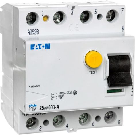 Disyuntor diferencial tipo A 4P 25A 003A PFIM254003AMW 235435