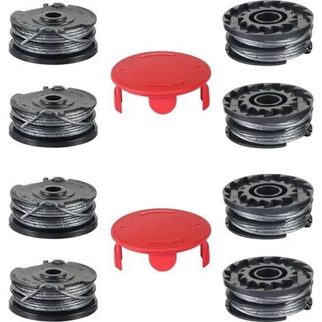 Bobine Fil Coupe Bordure pour Bosch AdvancedGrassCut36, ART 24 27 30 Rotofil, 8 Bobines et 2 Couvercles, Fil Débroussailleuse (1/5)