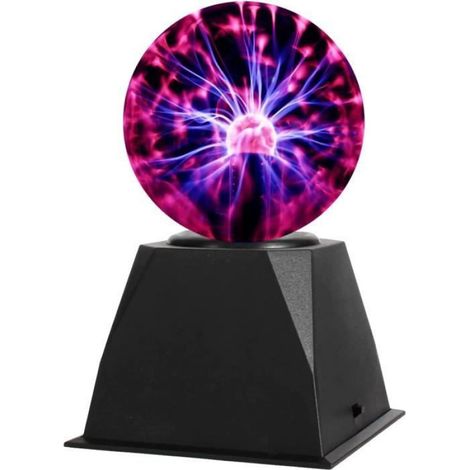 Lampe Plasma - - Boule de Plasma 4 Pouces - Lumière Sensible au Toucher - Cadeau Original - Jouet Physique (1/5)