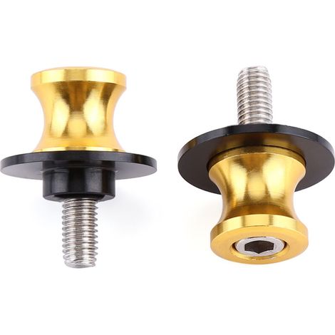 RASTKY Bobines de Bras Oscillant de Moto, en Aluminium CNC, Durables, pour ER6 Z, Différentes Couleurs au Choix, Faciles à Installer (Or 6 mm) (1/5)