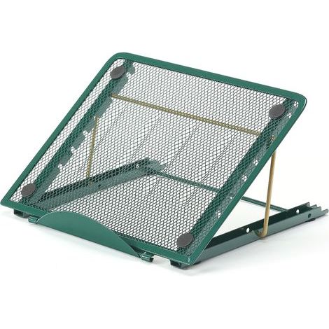 Support Ordinateur Portable Multi-Angle Support Laptop Ventilé en Acier Inoxydable Réglable Ergonomique Léger( vert foncé) (1/5)