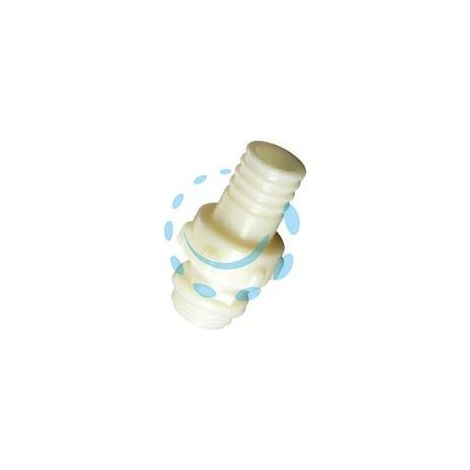 RACCORDO IN PA PORTAGOMMA DRITTO A 3 PEZZI - M 3/4" x ø mm.20