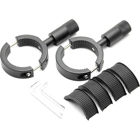 Support de phares antibrouillard moto 38-60 mm, fixation pour tube, support de phare, projecteurs moto, fixation pour fourche, collier de serrage (1/4)