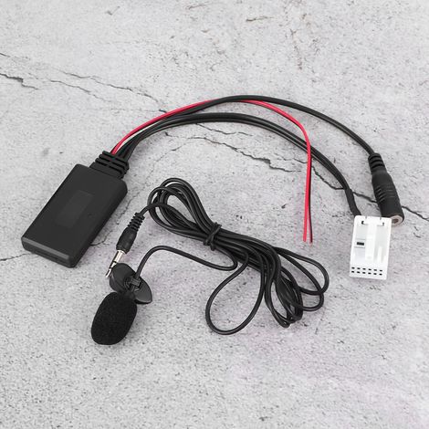 Câble Audio Bluetooth 12 Broches avec Micro pour Citroën Berlingo - Adaptateur AUX Voiture