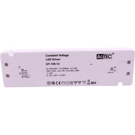 Alimentatore Trasformatore Ultra Slim 12V Tensione Costante CV (150W)