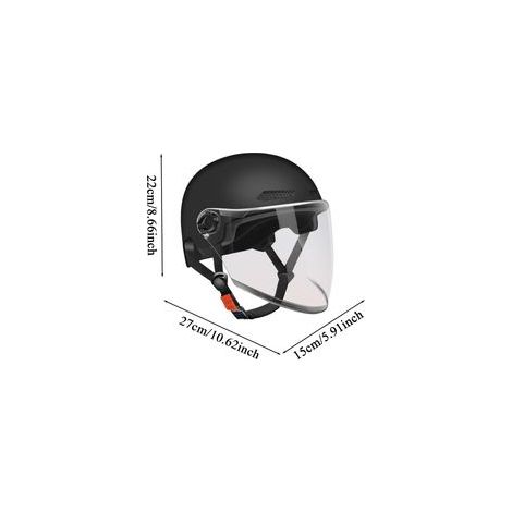 Casque Motocyclette Demi - Jupe - Casques pour Motocyclettes - Rétro Ouvert (1/5)