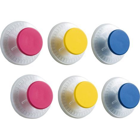 Suction Cup Hooks, Set of 6, No Drilling Required & Reusable, Wall-Mounted Suction Cup Hooks for Bathroom, 1 Second Installation, 5KG Load Capacity, Waterproof Bathroom Hook - Multicolored (1/5)