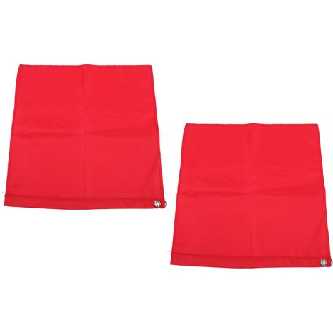 Lot de 2 drapeaux d'entraînement pour cheval en nylon résistant à l'usure, léger et transportable, drapeaux équitation rouges pour activité et loisir (1/5)
