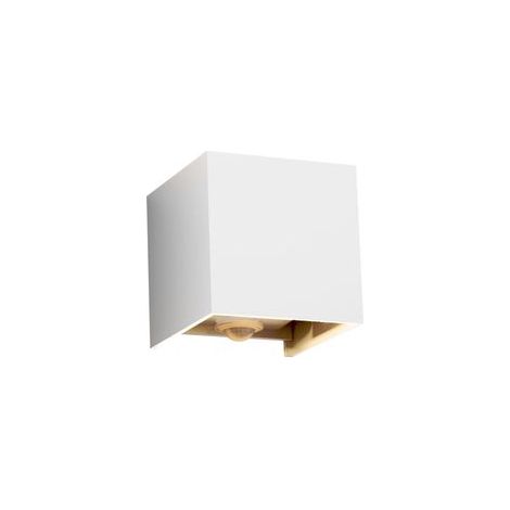 12W Applique Murale Extérieur avec Détecteur de Mouvement,IP65 Éclairage Mural extérieur/intérieur avec Angle de Faisceau Réglable, Applique Murale Up Down,3000K, Blanc [Classe énergétique F]