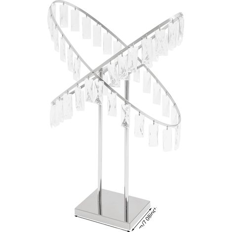 Supporto per fiori, design a X, eleganti pendenti in acrilico, argento (1/2)