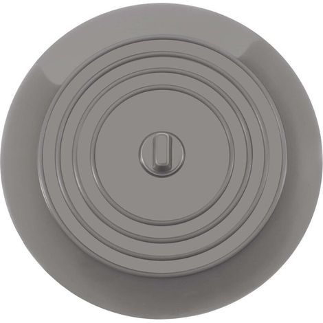 6 Pouces Bouchon de Baignoire en Silicone Bouchon de Vidange pour la Cuisine, la Salle de Bain et Blanchisseries(gris) (1/5)