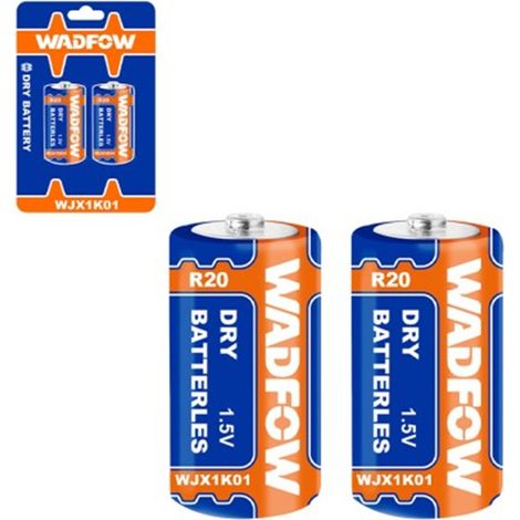 R20-Batterie (Blisterpackung mit 2 Einheiten) WADFOW