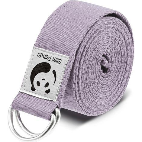 Sangle Yoga 180/250 cm pour Étirements, Ceinture Yoga avec Fermeture en Métal pour Yogis Débutants et Confirmés (1/5)