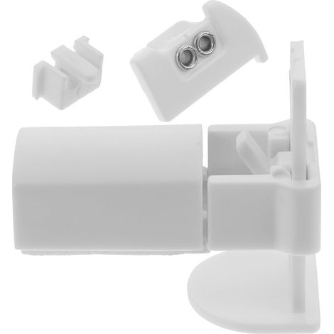 Kit de Réparation sans Perçage Installation Facile en Plastique Blanc Tiges de Remplacement et Languettes pour Store Plissé pour Stores Occultants Pliés (1/5)