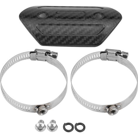Protection thermique pour pot d'échappement moto - Couvre-conduit central (1/5)