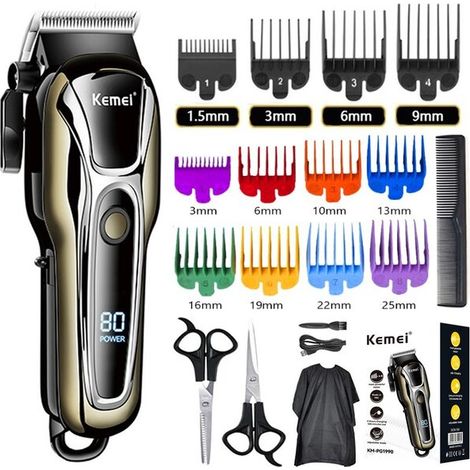 Tondeuse à cheveux électrique pour hommes, tondeuse à cheveux professionnelle