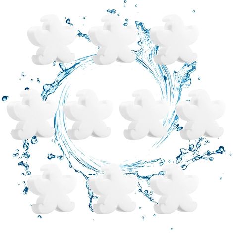 Absorbeur de Résidus pour Spa 10 Pièces Éponge de Nettoyage pour Piscine Absorbeur De Graisse Et D'Écume Pour Pelouse Jardin Terrasse Extérieur Sol Spa Natation Maison Salle De Bain Cuisine
