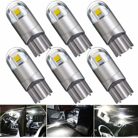 194 921 T10 W5W Ampoule LED Blanc, 3030 Chipset 2SMD Ampoules LED 2W 12V Éclairage intérieur LED Ampoules de rechange pour intérieur de voiture, extérieur, tableau de bord, plaque d'immatriculation, d (1/5)
