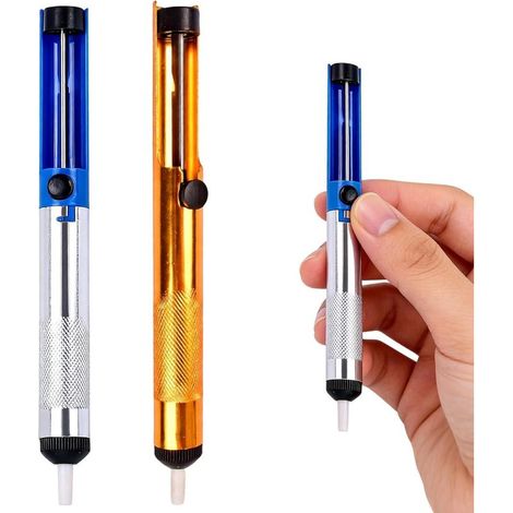 2 pcs Pompe à souder,Accessoire Indispensable Pour Les Soudeurs Professionnels,Buse en Silicone Résistante Aux Températures élevées,pompe aspirante professionnelle à dessouder pour aspirer l'étain (1/5)