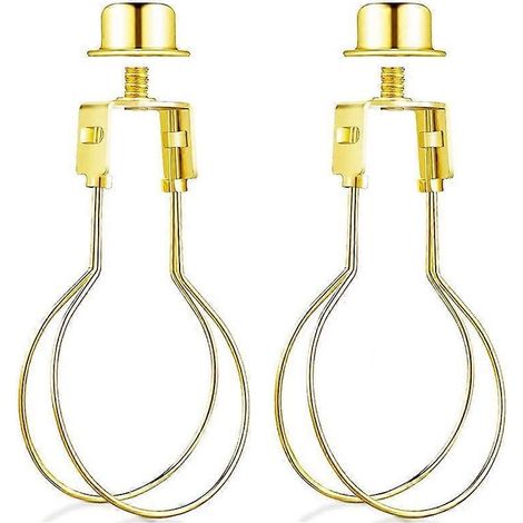 Support D'Abat-Jour - Adaptateur Pour Ampoule Standard - Fixation Sans Lyre - Pour Lampes Modernes - 2 Pièces (1/5)