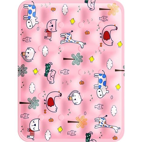 Alfombrilla refrescante para mascotas Cojín refrescante de gel para gatos en verano Alfombrilla lavable para casetas de gatos – Para viajes, coche y camping (1/5)