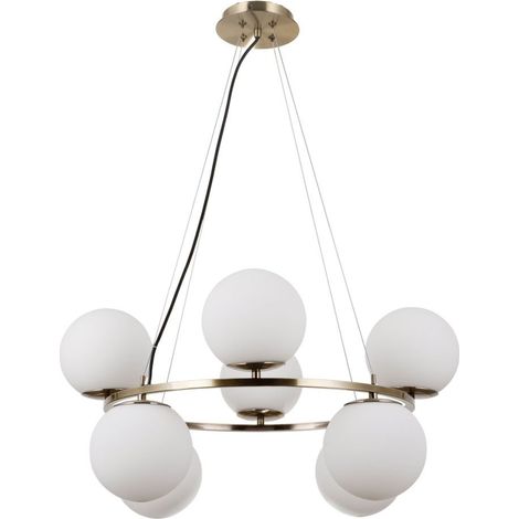 Lampadario Larosa 8 luci E14 bronzo anticato Italux (1/2)