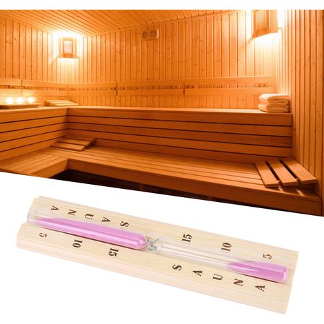 Sablier en bois de 15 minutes pour sauna et spa (1/5)