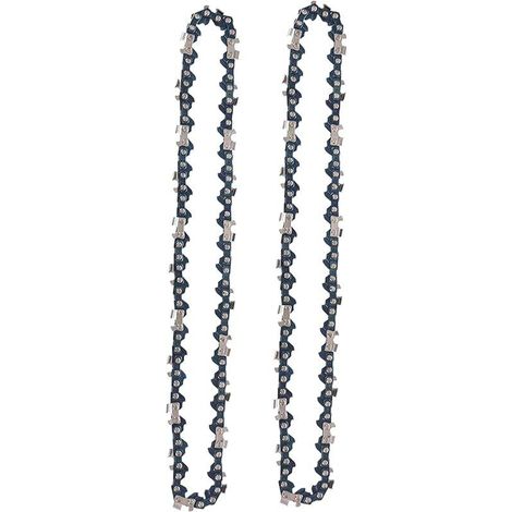 Lot de 2 Chaînes de Tronçonneuse 8 Pouces 1/4 Pouces 45 Maillons d'Entraînement 24cm (1/3)