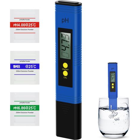 PH Mètre Numérique Haute Précision 0.01, Testeur PH 0-14 avec Étalonnage Automatique pour Piscine, Aquarium, Eau Potable, Analyse Qualité Eau (1/5)