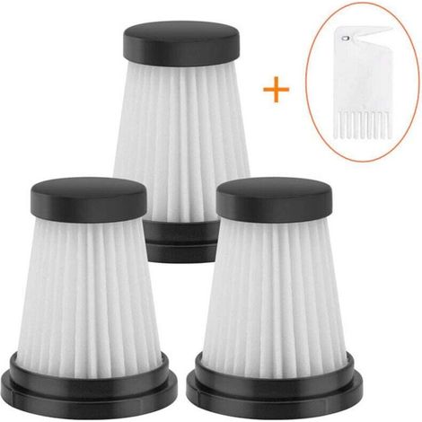 3 filtres + 1 brosse de nettoyage compatibles avec les aspirateurs sans fil Moosoo K12 K12 PRO K13, accessoires de filtre (1/4)
