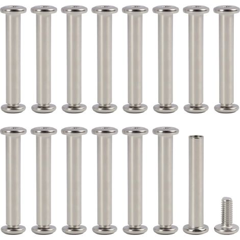 15 Vis de Connexion pour Meubles M4x10mm et 15 Ecrous M4x30mm en Acier Inoxydable pour Meubles, Vis d'assemblage Solides et Durables, pour vis Poignée de Porte Intérieure, Armoires, Tables et Lits (1/5)