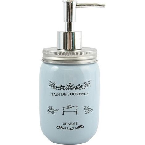 Distributeur de savon céramique APOLINE Bleu MSV (1/2)