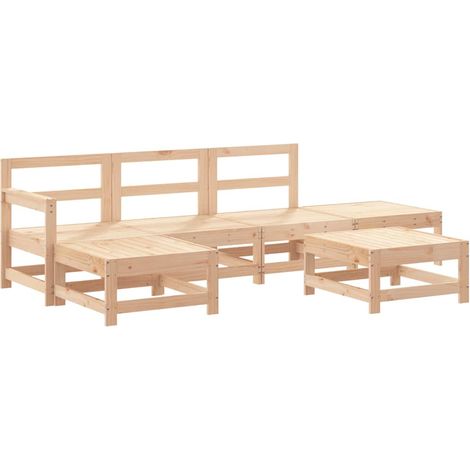 Maison Exclusive - Set Salotto da Giardino 6 pz in Legno Massello di Pino (1/5)