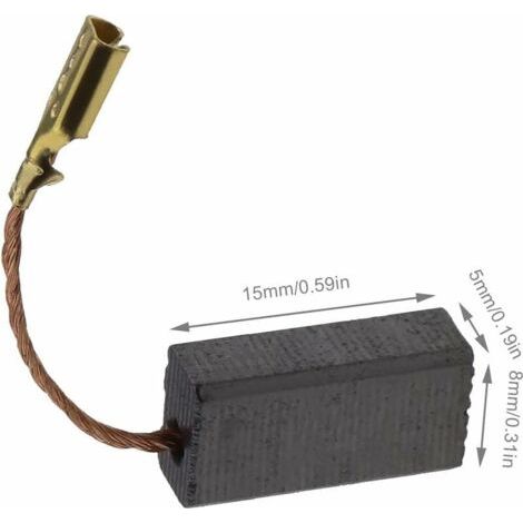 20pcs Balais de Charbon pour Meuleuse d'angle Compatible avec Bosch Pièce de Rechange pour Outil Électrique de Réparation de Remplacement 15x8x5mm (1/3)