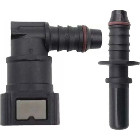 Stück Kraftstoffschlauchverschraubungen, Winkelverbinder für Kraftstoffleitungen (Innengewinde), 9,89-mm-Schnellkupplung für Kraftstoffschlauch (Innendurchmesser 8 mm), Durchgangsverschraubung für Kfz