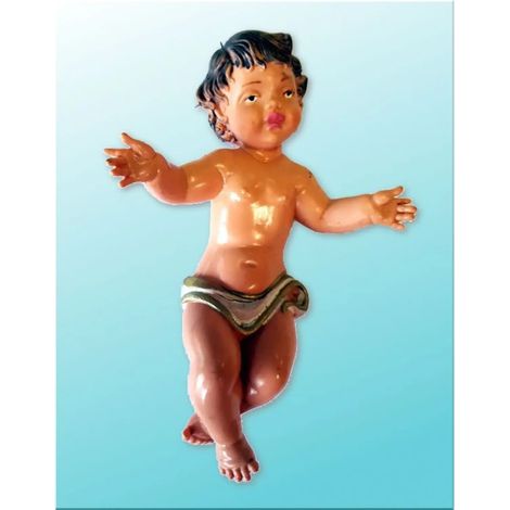 Bunte Jesusfigur für den Weihnachtskrippe H11 cm (1/2)