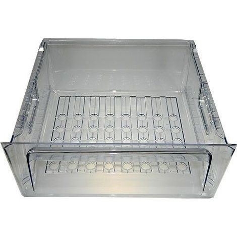 FAR – Tiroir transparent bleu 165 mm – Pièce détachée pour congélateur – Organisation optimale des aliments congelés