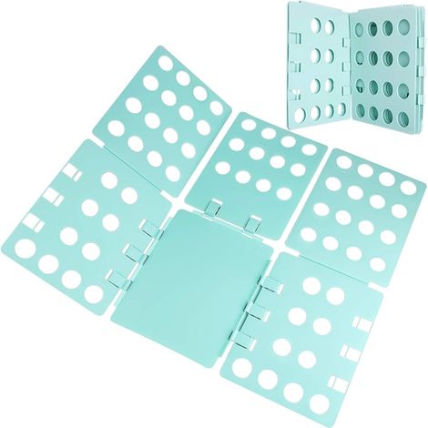 Planche à Plier,Organiseur Pliable à Rabat pour Adulte plieuse à vêtements plieur etement Chemise t-Shirt, Vert (1/5)