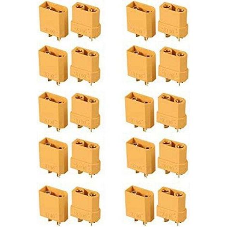 10 Paires Connecteurs Batterie XT90 XT90H Fiche Banane pour Batterie LiPo