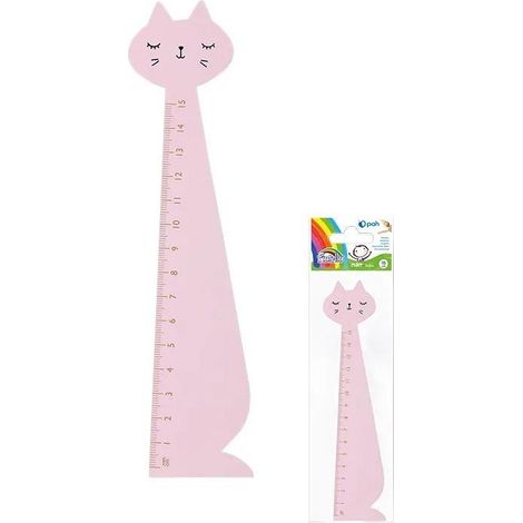 Regla de madera Fiorello - 15 cm GR-F87KR Gato rosa 130-1882