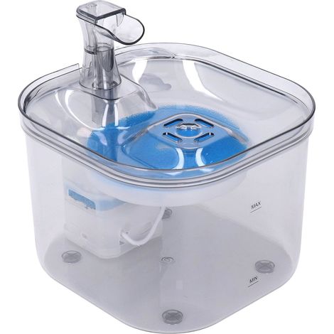 Fontaine à eau automatique pour animaux de compagnie 2L, circulation automatique, intelligente et transparente (1/5)
