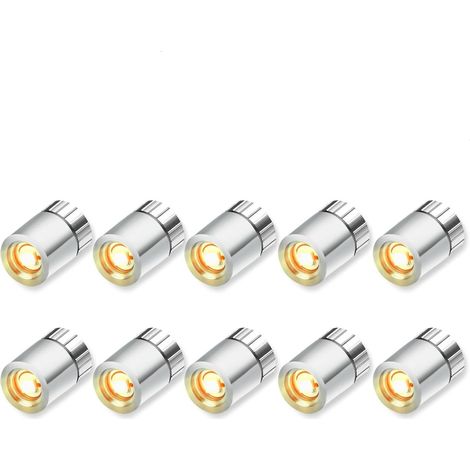 Mini LED Lights - 1.5 x 1 cm - Warm White - For Dollhouses DIY Crafts - 10 pcs (1/5)
