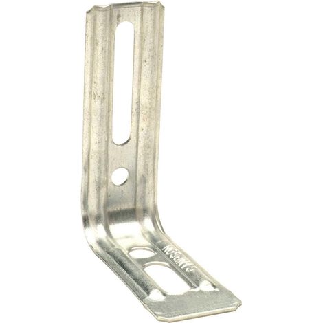 Simpson Strong Tie – Équerre de fixation nervurée droite 30mm x 55mm x 71,5mm – Acier galvanisé pour bois et béton – Boîte de 100 unités - 5mmep (1/4)