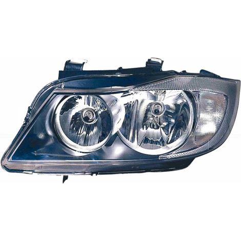 Phare avant gauche noire H7/H7 Valeo BMW Serie 3 E90/E91 phase 1 2005-2008