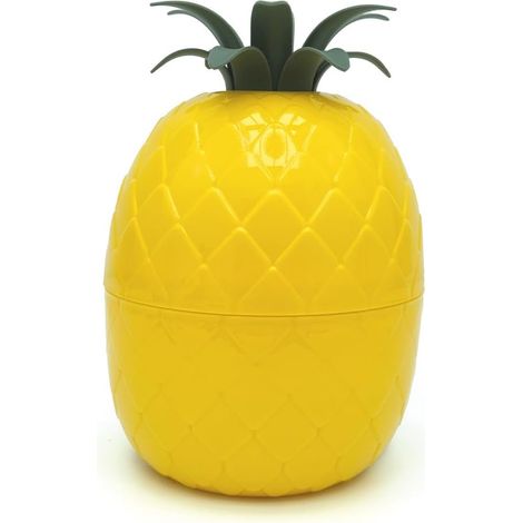 Seau à glaçons Ananas et Pince à glaçons Incluse, Seau à Glace Double paroi avec Pince et Couvercle, hermétique, idéale pour Les apéritifs, Boissons et Cocktails, 700 ML (1/5)