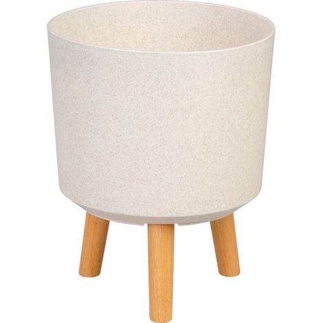Blumentopf Strend Pro, Farbe White Weath Finish, 24,5x24,5x31 cm