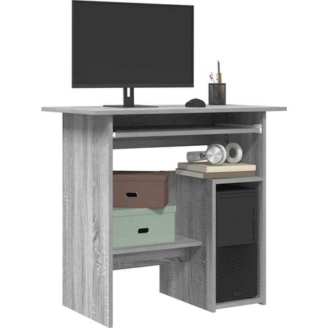 Schreibtisch Grau Sonoma 80x45x74 cm Holzwerkstoff