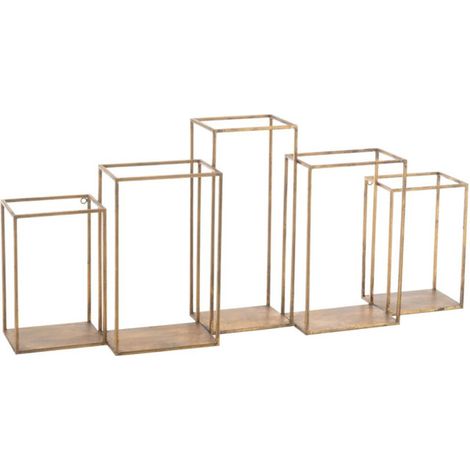 Étagère Design en Métal "Multiple" 93cm Or (1/5)
