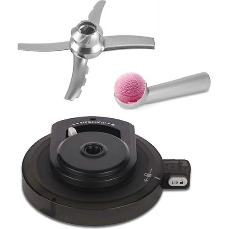 Couvercle extérieur avec cuillère à palette pour sorbetière Ninja NC500/NC501 - Kit de remplacement de couvercle réutilisable Creami (1/5)